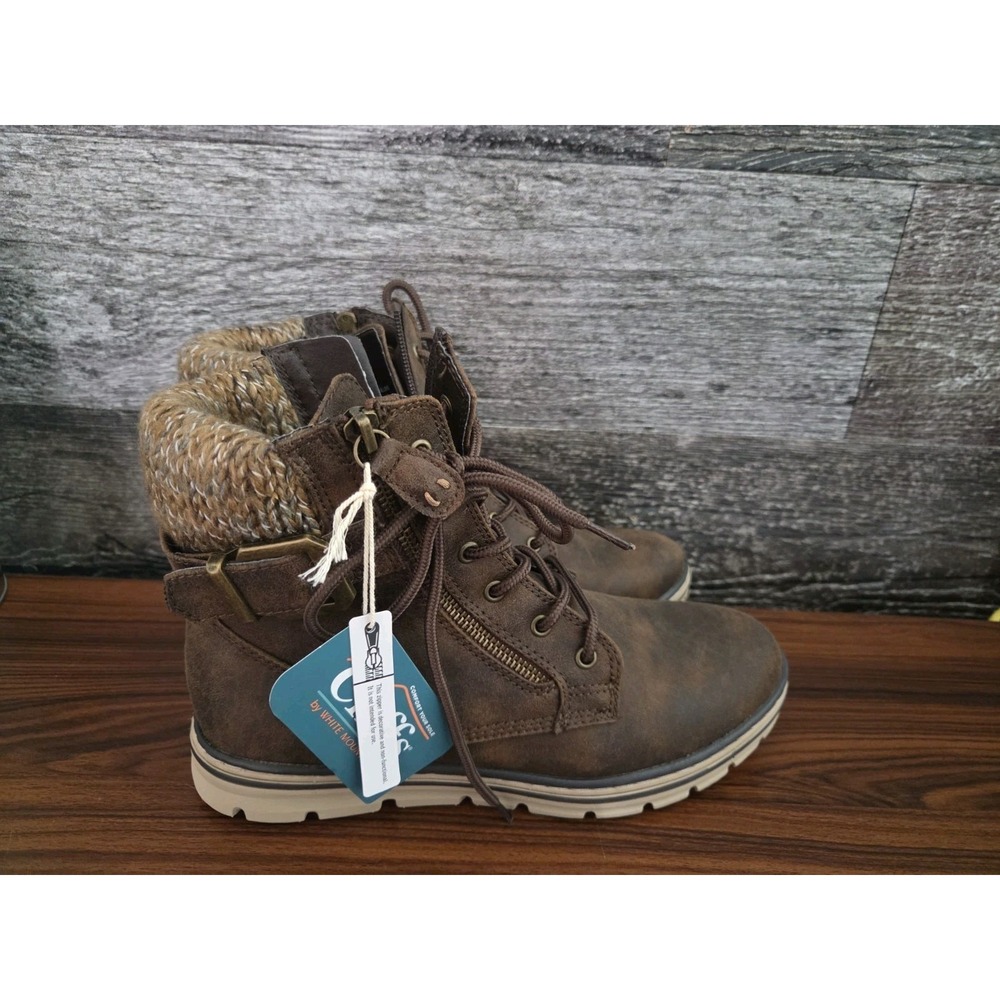 Cliffs By White Mountain Womens Kaylee Brown Ankle Boots Size 8.5 M NEW